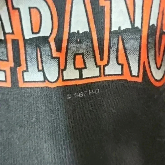 HARLEY-DAVIDSON  Vintage 1997& 2001 Lone Wolf Graphic tee. Size 2XL - Picture 8 of 8